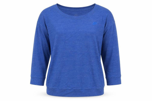 Nike Womens Blue XS Pullover Sweatshirt Crew Neck Lightweight Sportswear