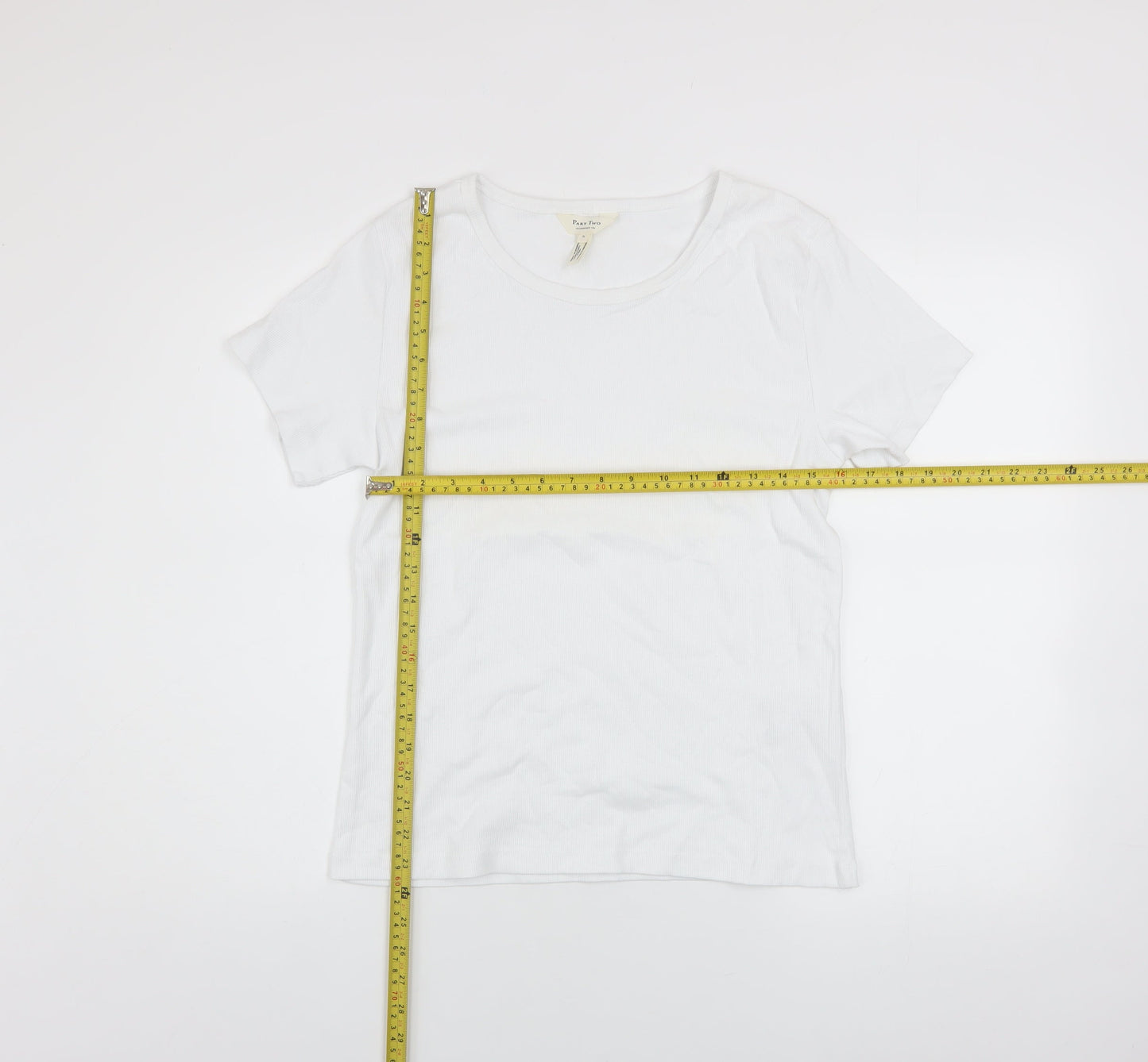 Part Two Women’s White Cotton Elastane Basic T-Shirt XL