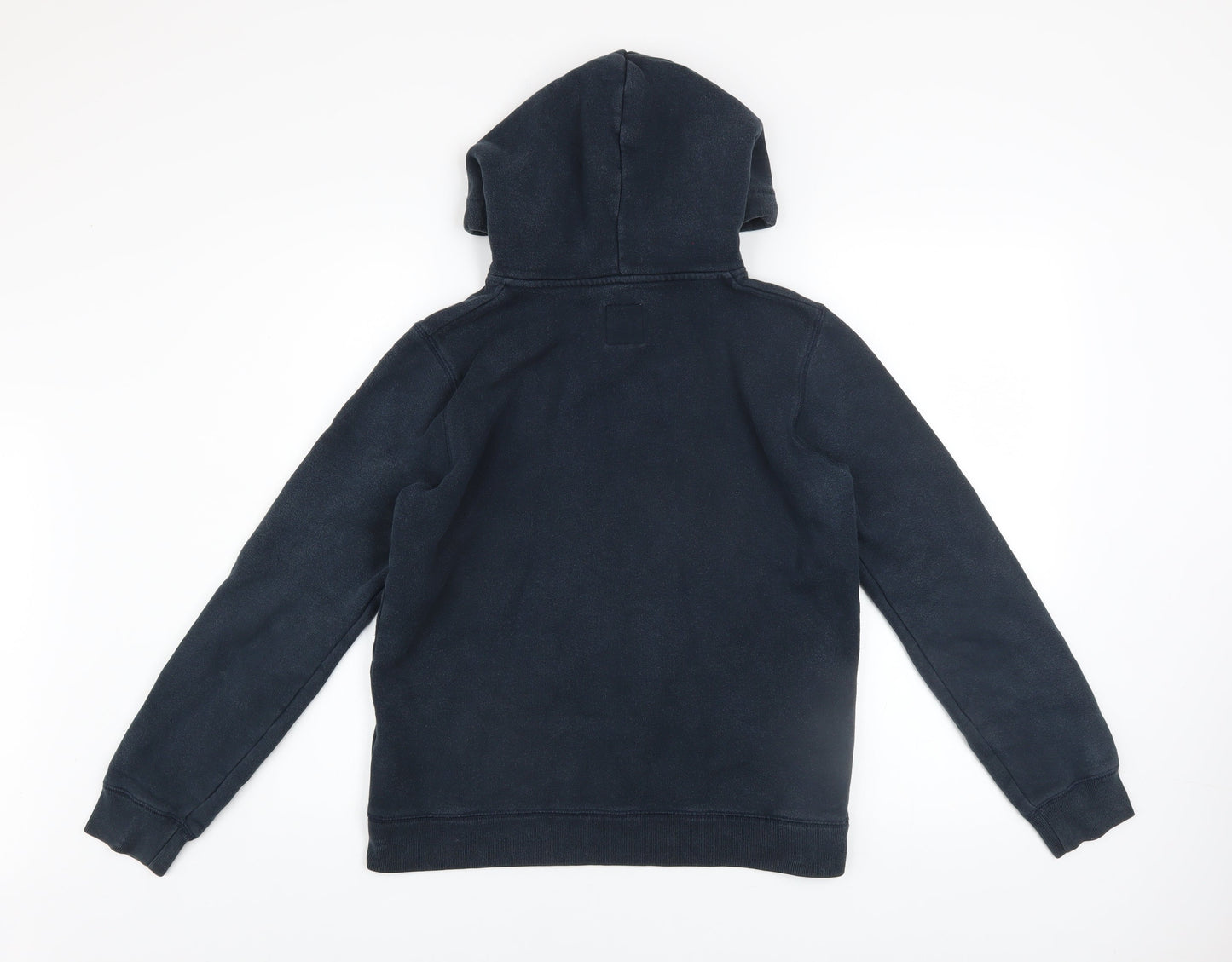 Jack Wills Womens Navy Pullover Hoodie UK 10 Cotton Blend Lined