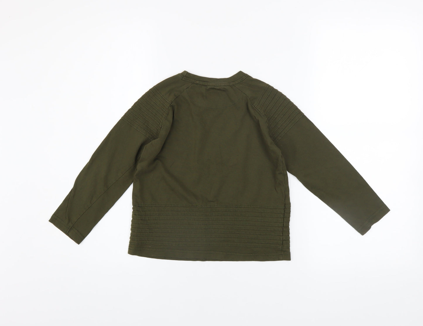 Firetrap Boys Green Long Sleeve Cotton T-Shirt 7-8 Years