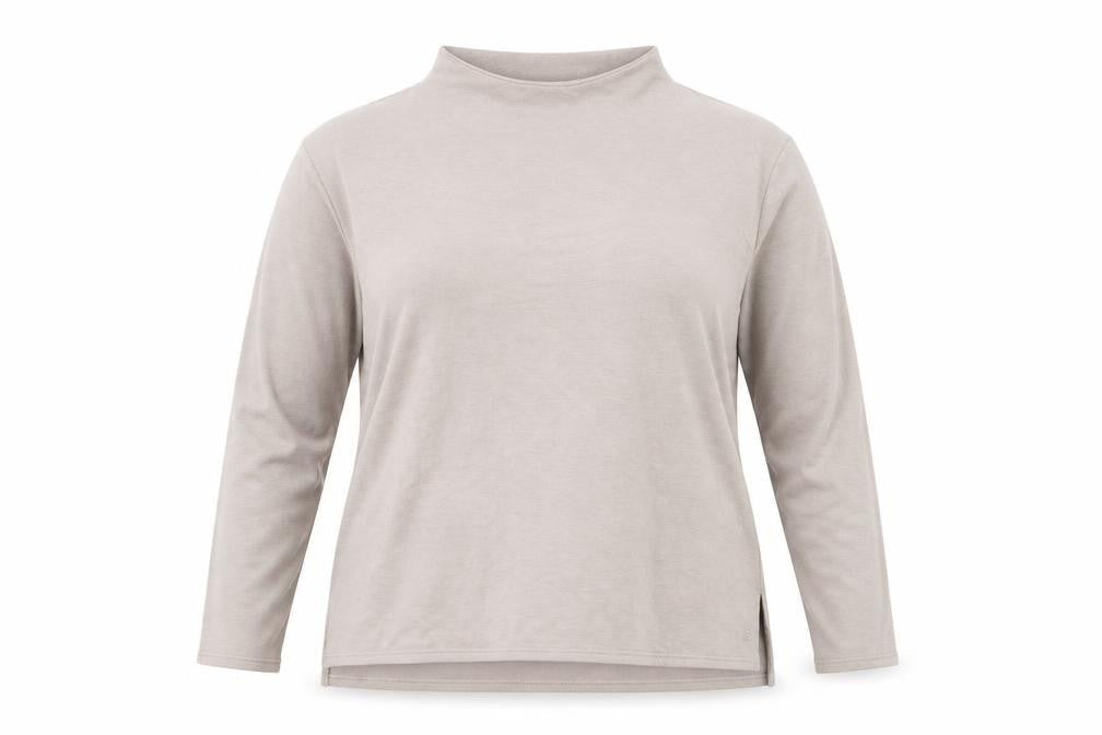 Free Fly Womens Beige XL Pullover Sweatshirt Lightweight Relaxed Fit