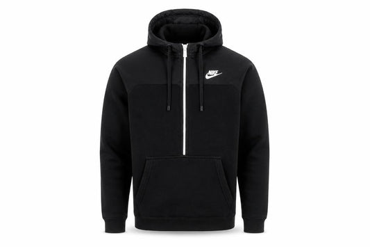 Nike Men's Black Small 1/2 Zip Hoodie Regular Fit Sportswear