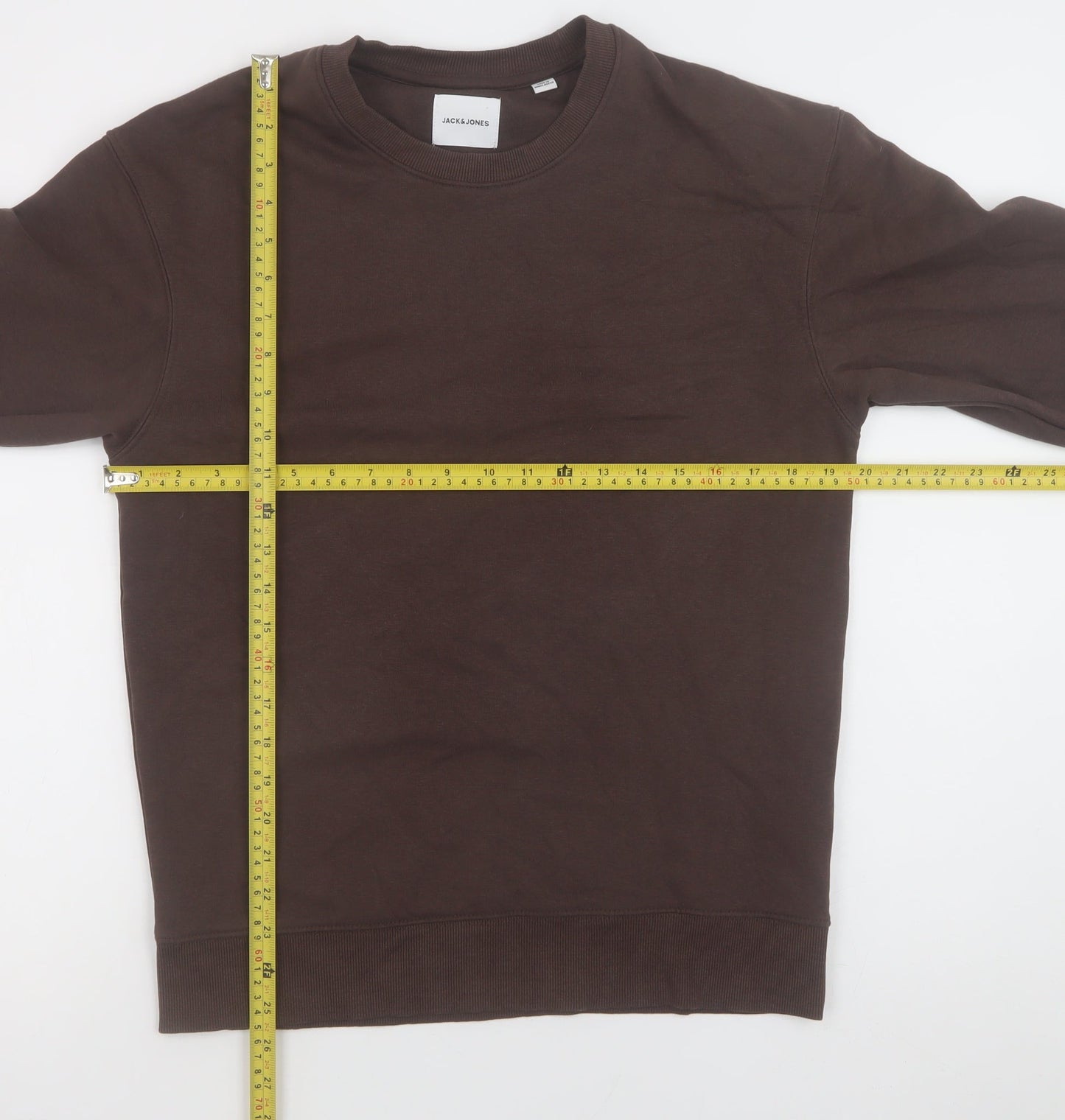 Jack & Jones Men's Brown XS Crew Neck Pullover Sweatshirt