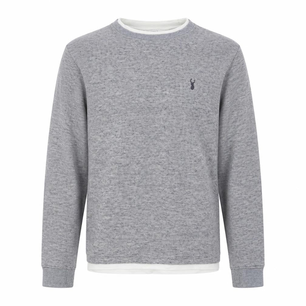 Next Men's Grey Cotton Crew Neck Sweatshirt Size M Regular Fit