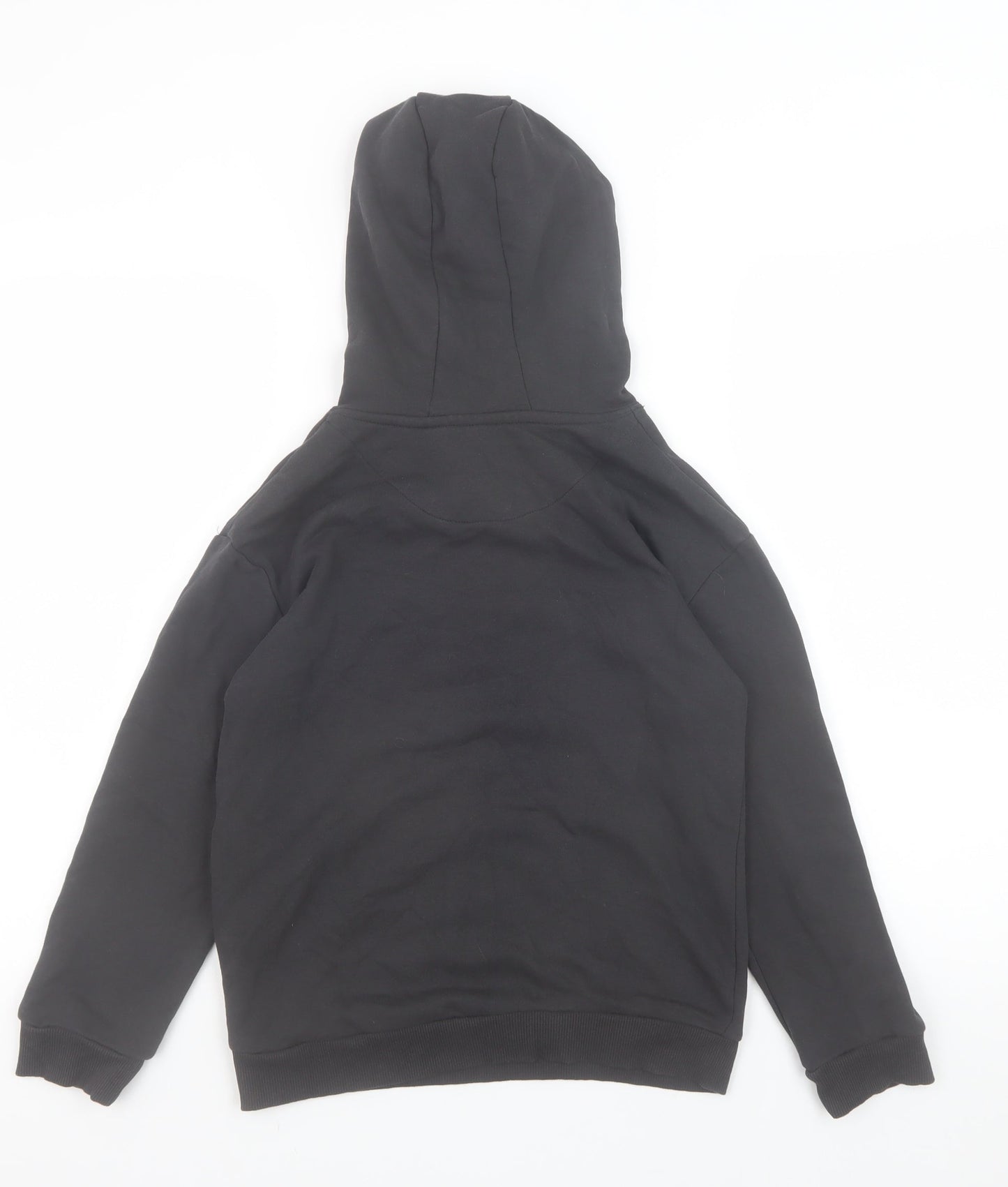 Marks and Spencer Boys Black Pullover Hoodie 9-10 Years CITIZEN Graphic