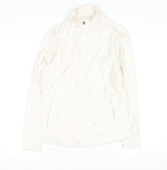 Dunnes Stores Womens Ivory Softshell Full Zip Active Jacket Size 12