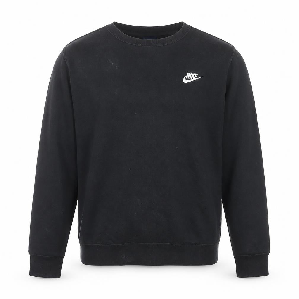 Nike Men's Black Crew Neck Pullover Sweatshirt Size S Regular Fit