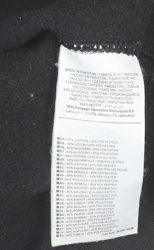 Nike Men's Black Crew Neck Pullover Sweatshirt Size S Regular Fit