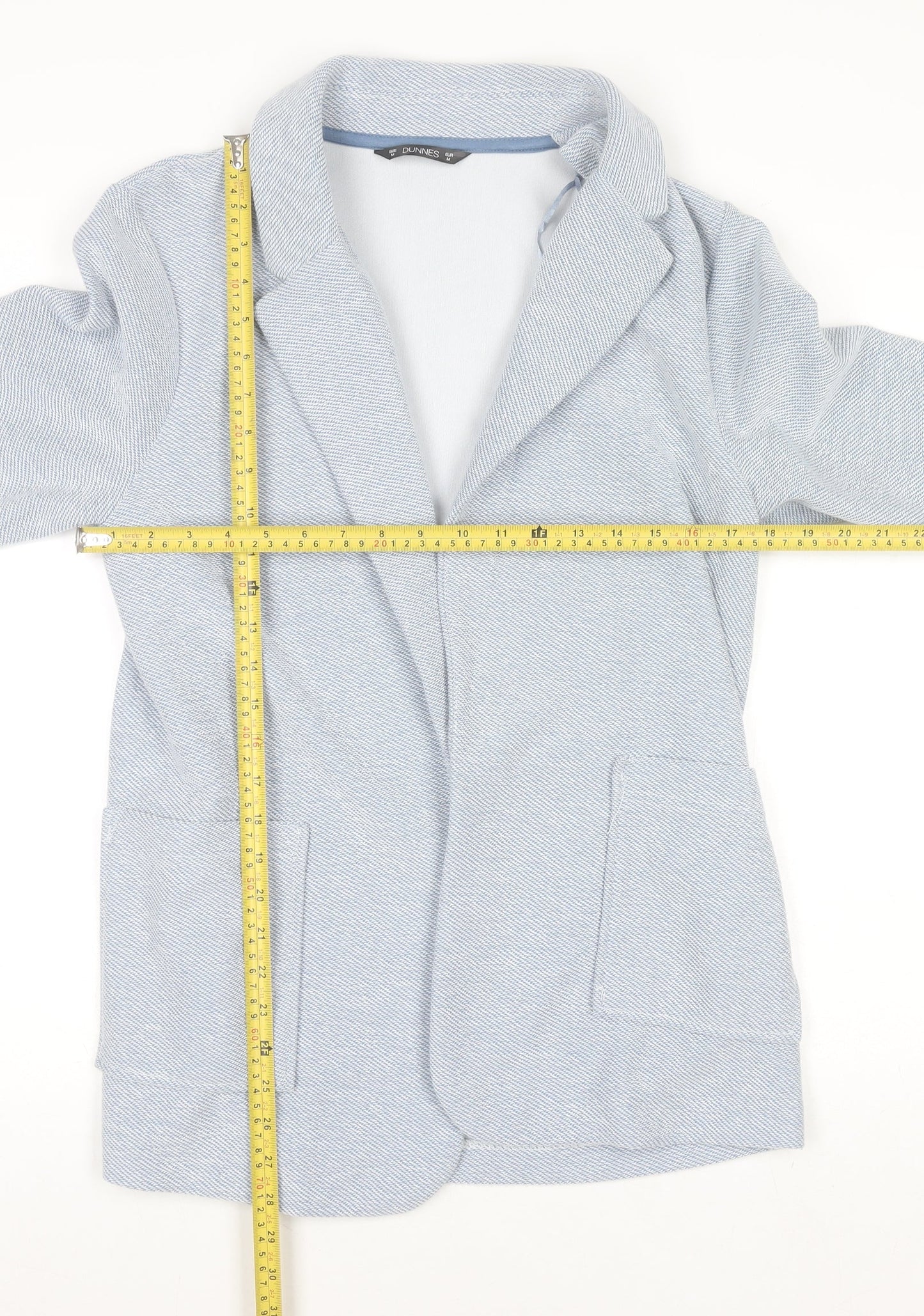 Dunnes Stores Women Blue Medium Single-Breasted Blazer Jacket