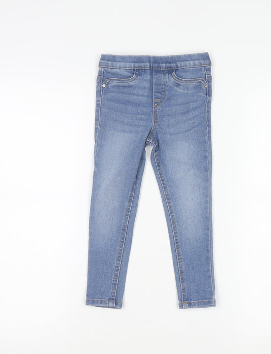 denim co. Girls Blue Jegging Jeans 3-4 Years Stretch Denim Casual