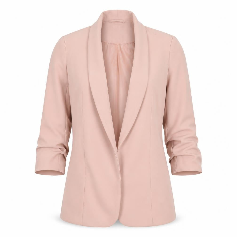 Pieces Women’s Pink L Blazer Jacket Mid-Length Regular Fit