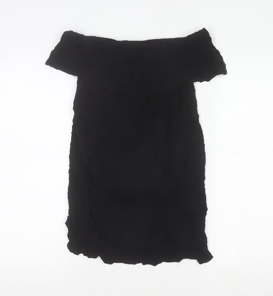 Cotton On Women's Black Off Shoulder Blouse Size M Lightweight Casual