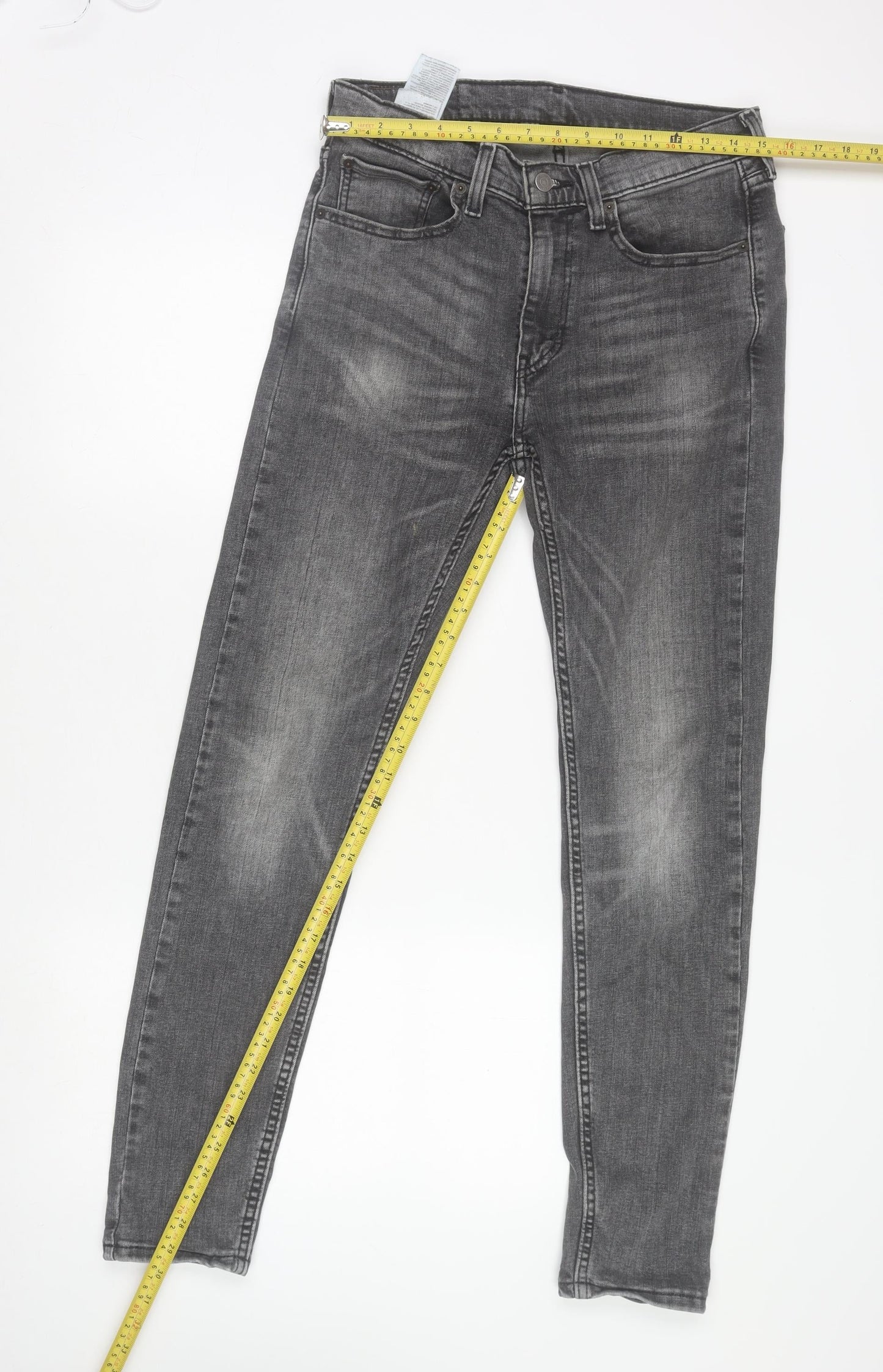 Levi's Men's Grey Slim Fit Stretch Denim Jeans W32 L38