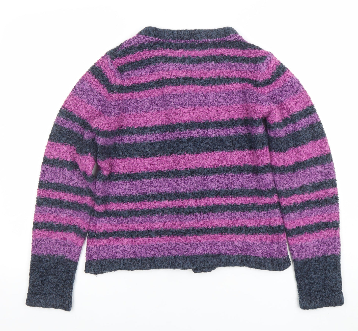 Honor Millburn Women's Multicoloured Striped Cardigan M 14-16 Knit