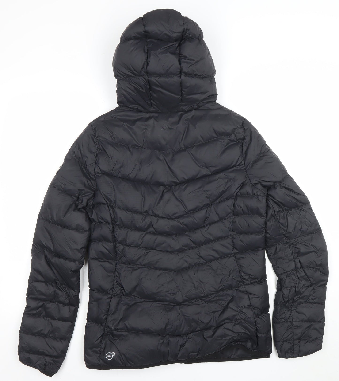Puma Women's Black Size 12 Hooded Puffer Jacket Coat