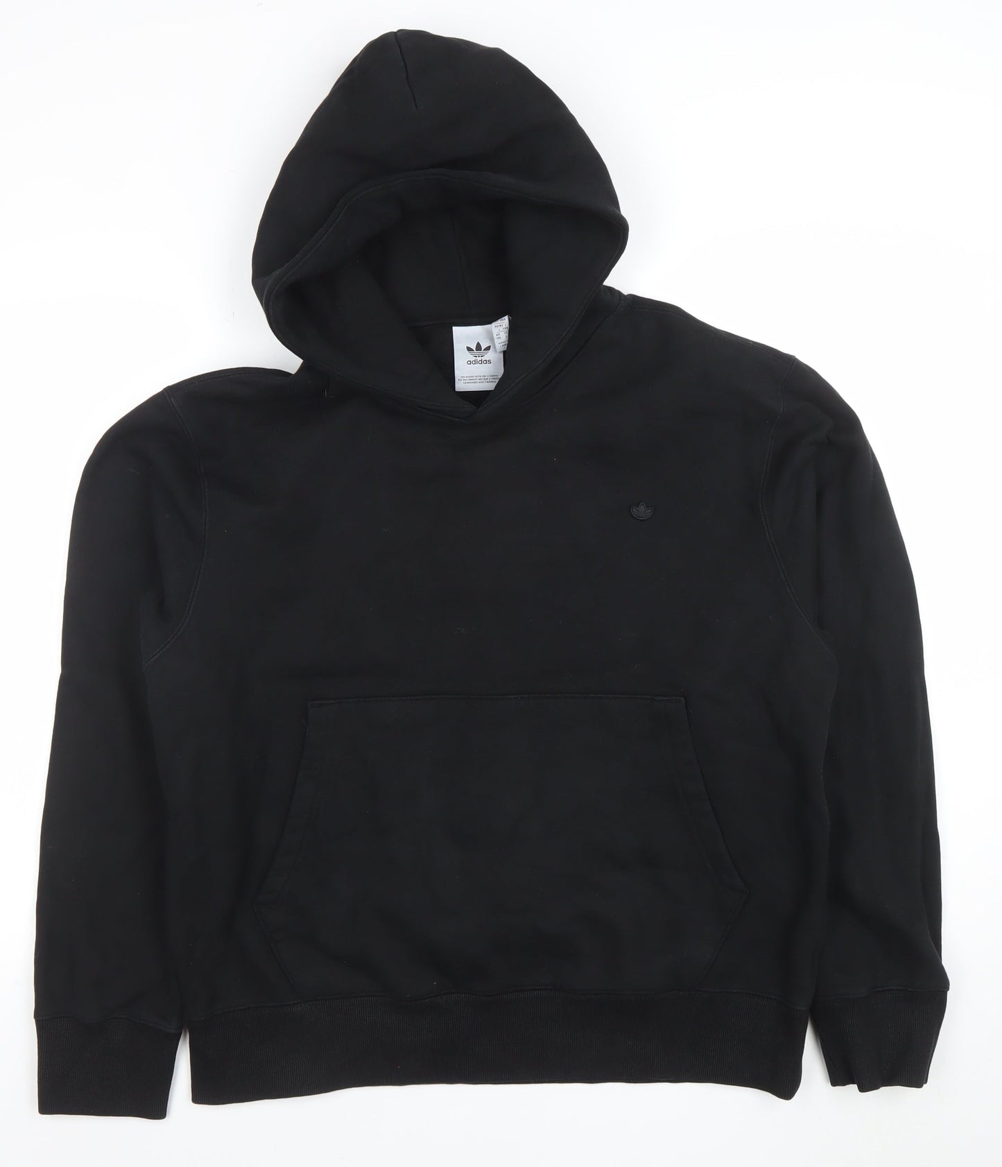 Adidas Men's Black Pullover Hoodie L Regular Fit Sportswear