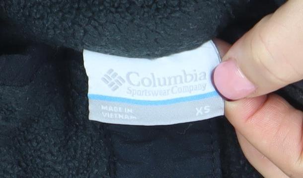 Columbia Women's Black Fleece Pullover Sweatshirt XS Warm Winter Outdoor