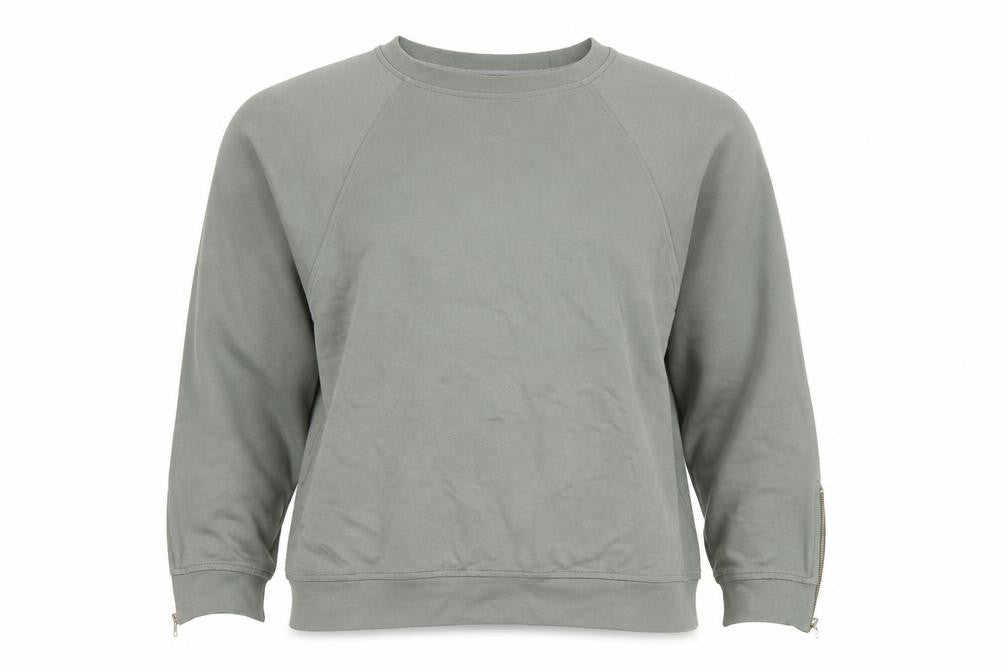 Sosandar Women’s Grey Size 12 Cotton Blend Crew Neck Sweatshirt