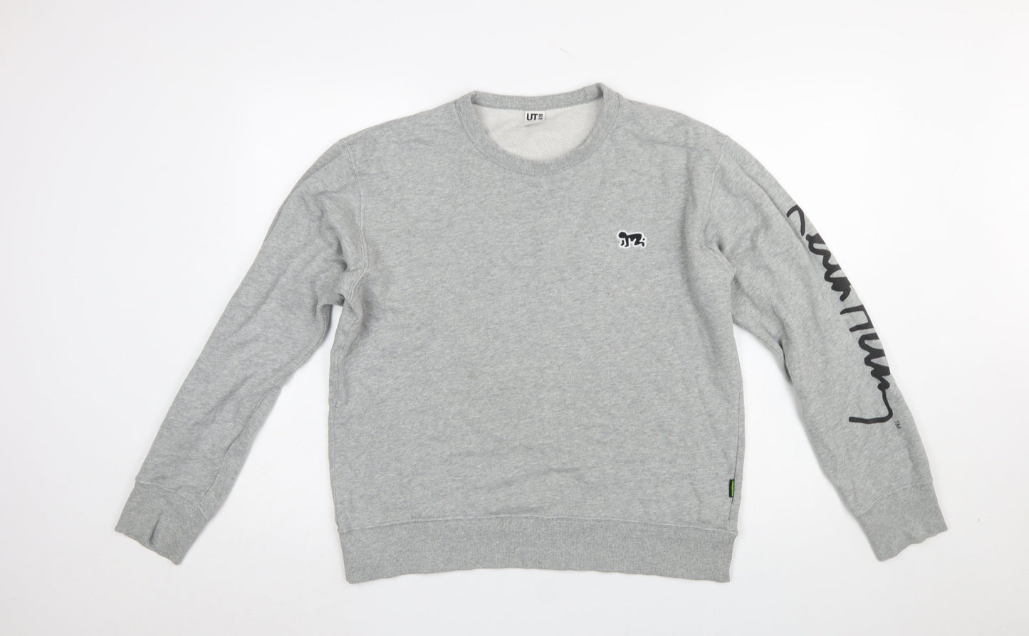 Uniqlo Keith Haring Men’s Grey Graphic Print Pullover Sweatshirt M