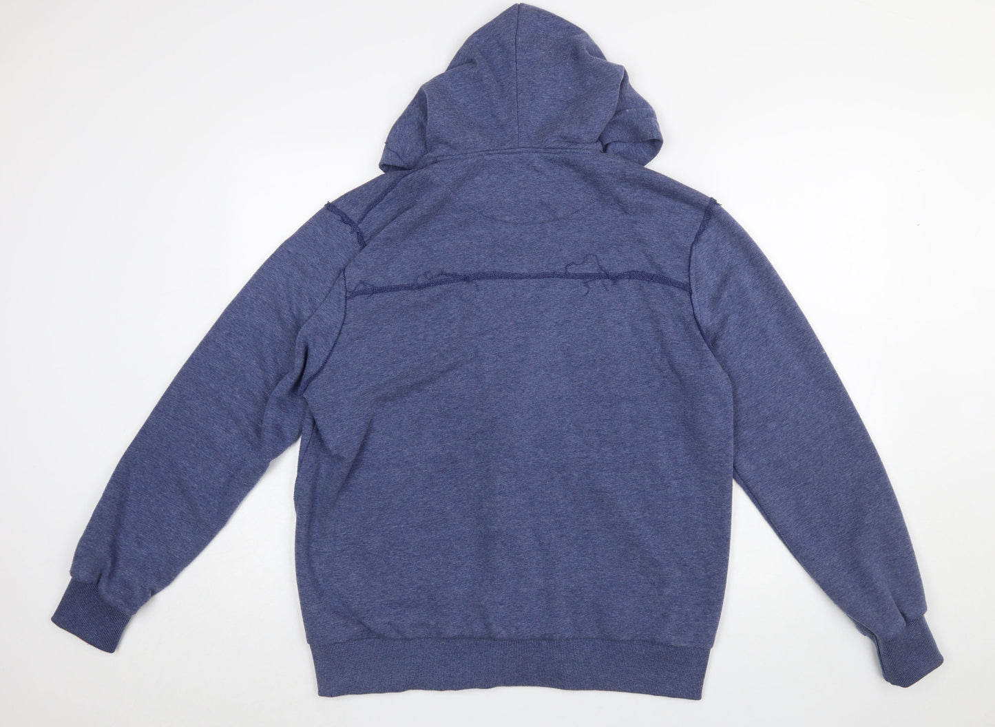 FC Barcelona Men's Blue Full Zip Hoodie Size L Sportswear