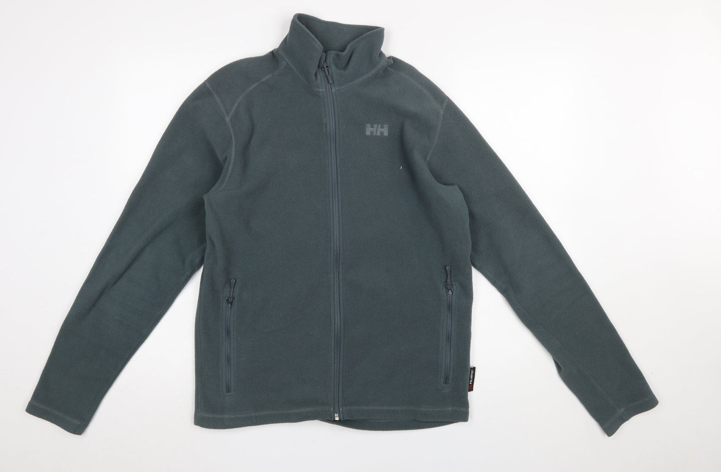 Helly Hansen Men's Green Fleece Full Zip Mid-Length Jacket Size M