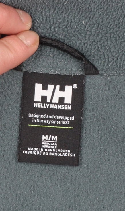 Helly Hansen Men's Green Fleece Full Zip Mid-Length Jacket Size M