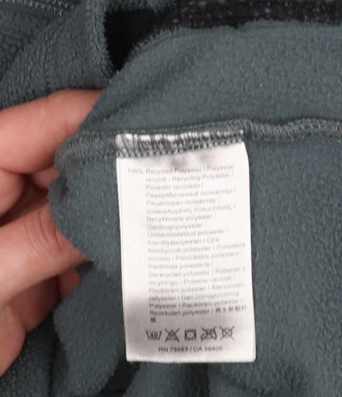 Helly Hansen Men's Green Fleece Full Zip Mid-Length Jacket Size M