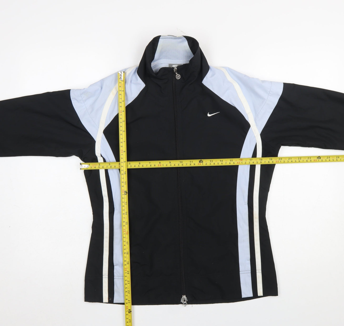 Nike Womens Black M (8-10) Full Zip Windbreaker Jacket