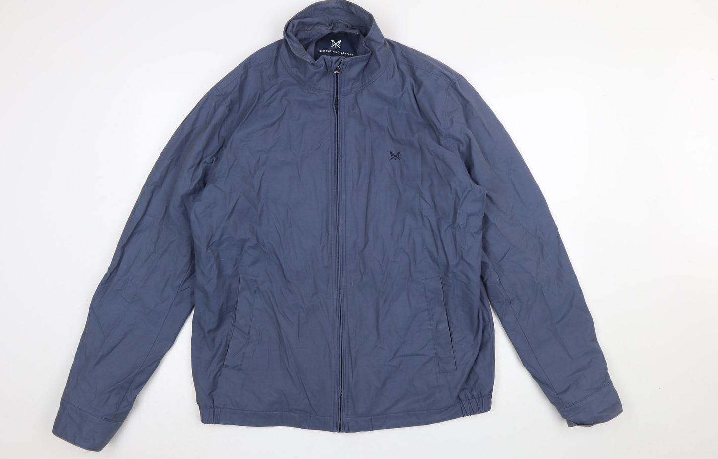 Crew Clothing Company Men's Blue Lightweight Full Zip Jacket L