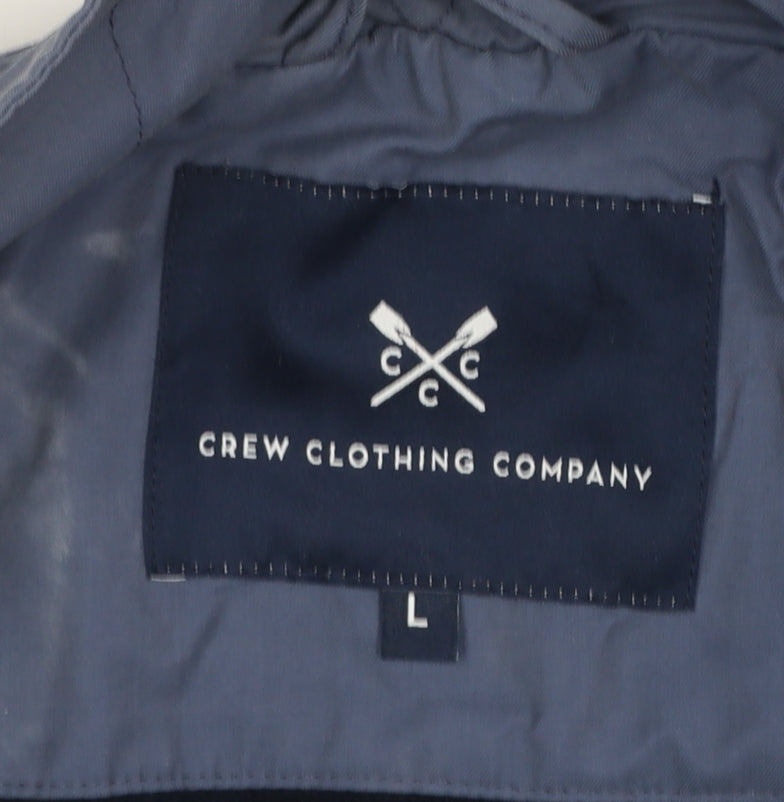 Crew Clothing Company Men's Blue Lightweight Full Zip Jacket L