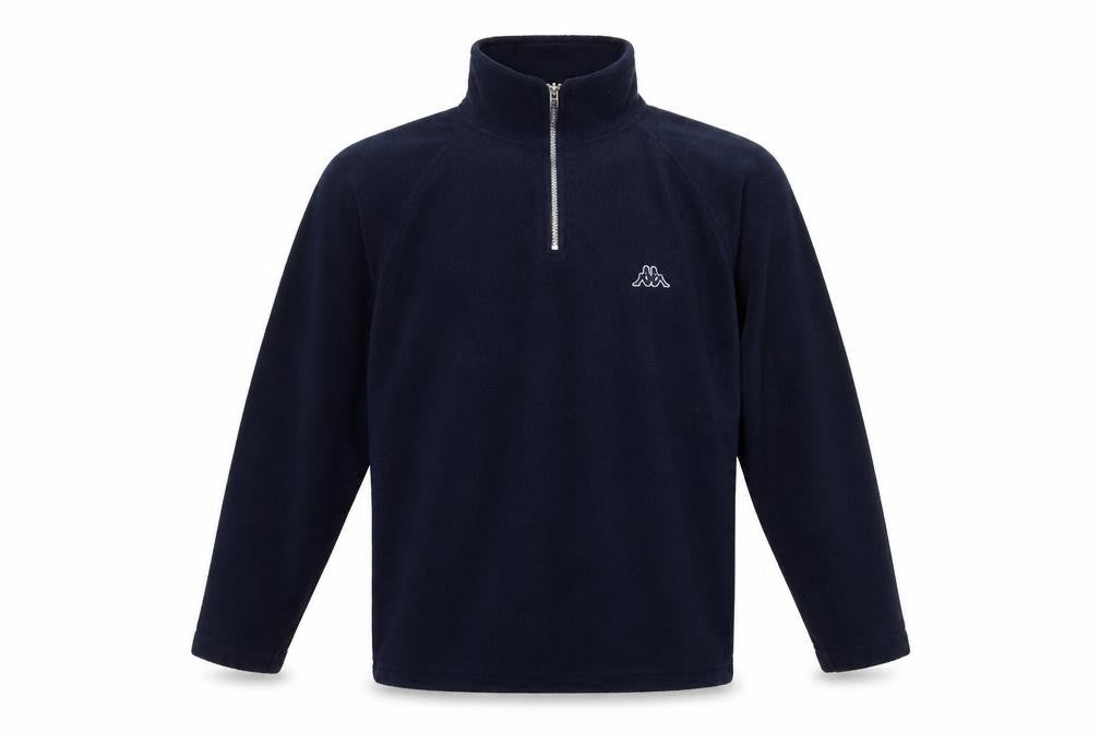 Kappa Men's Navy Blue 2XL Fleece 1/4 Zip Pullover Sweatshirt