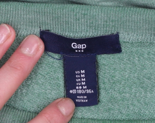 Gap Men's Green Crew Neck Pullover Sweatshirt Size M