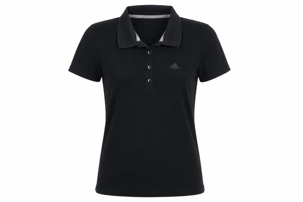 Adidas Women's Black Polo Shirt XS Climalite Cotton Blend