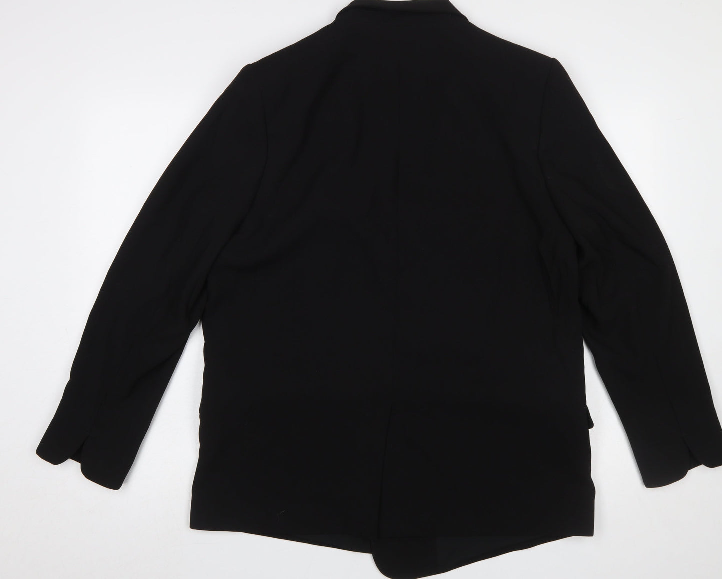 Next Women's Black Tailored Blazer UK 18 Polyester Lined Classic Fit