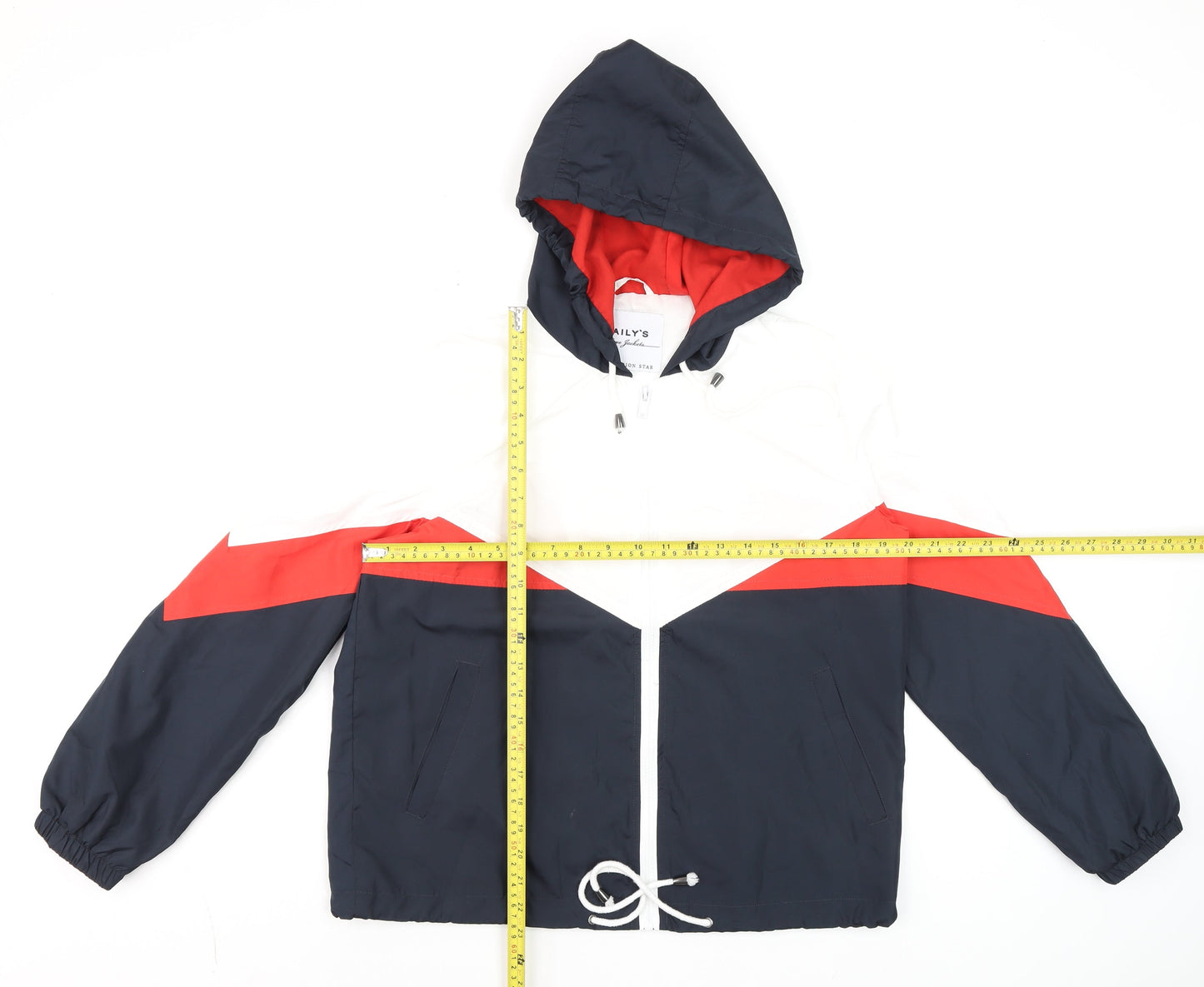 Haily’s Men’s Multicoloured Windbreaker Jacket Hooded M