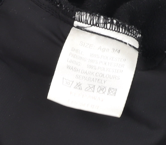 O'Neills Girls Black Softshell Full Zip Hoodie Age 3-4 Years
