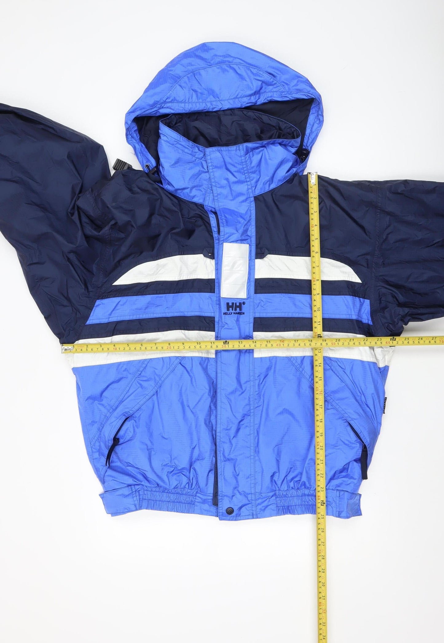 Helly Hansen Men's Blue Windbreaker Hooded Jacket Size L