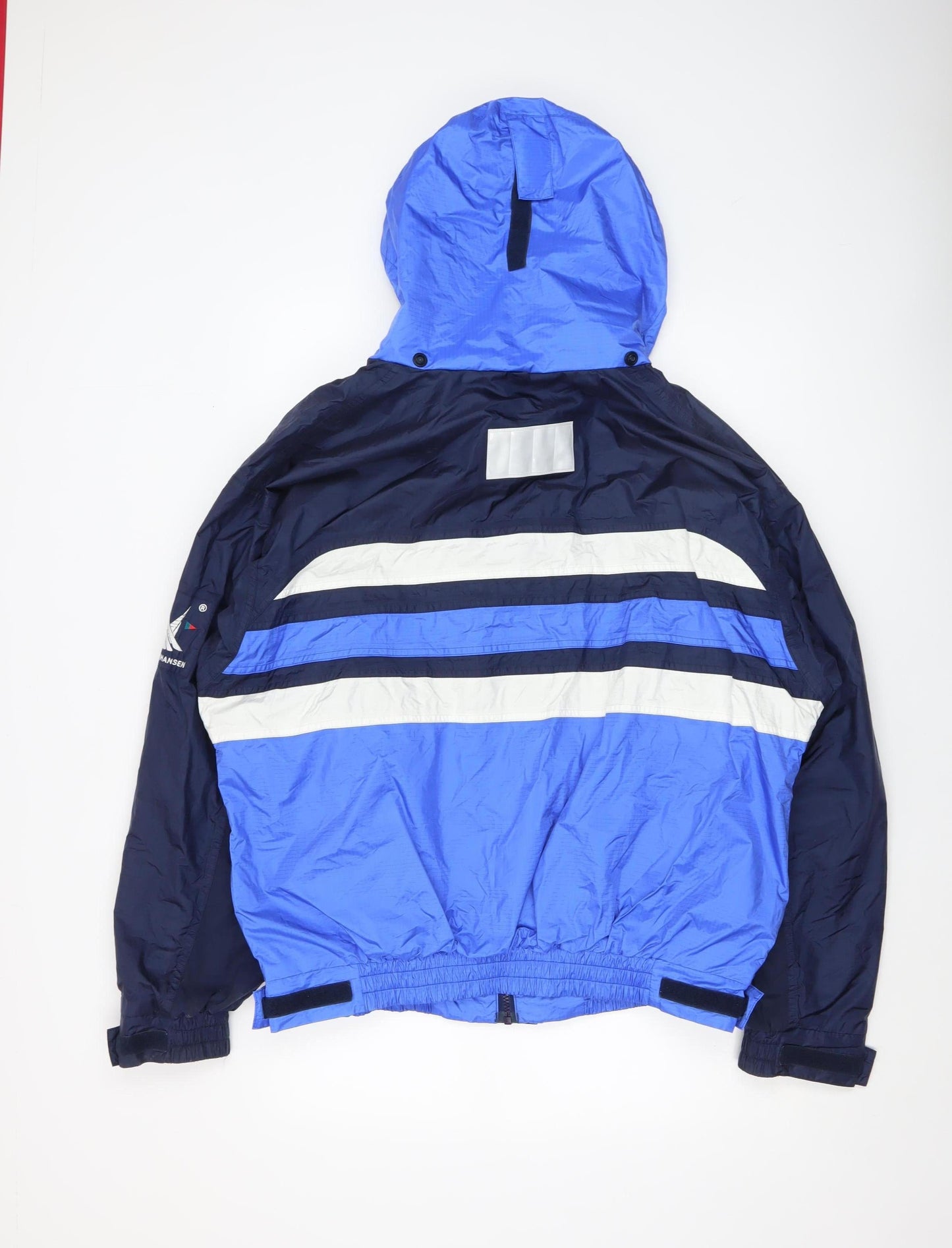Helly Hansen Men's Blue Windbreaker Hooded Jacket Size L