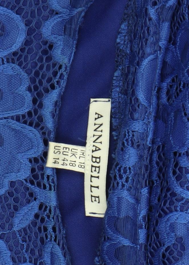 Annabelle Women's Blue Lace Bodycon Dress UK 18 Knee Length