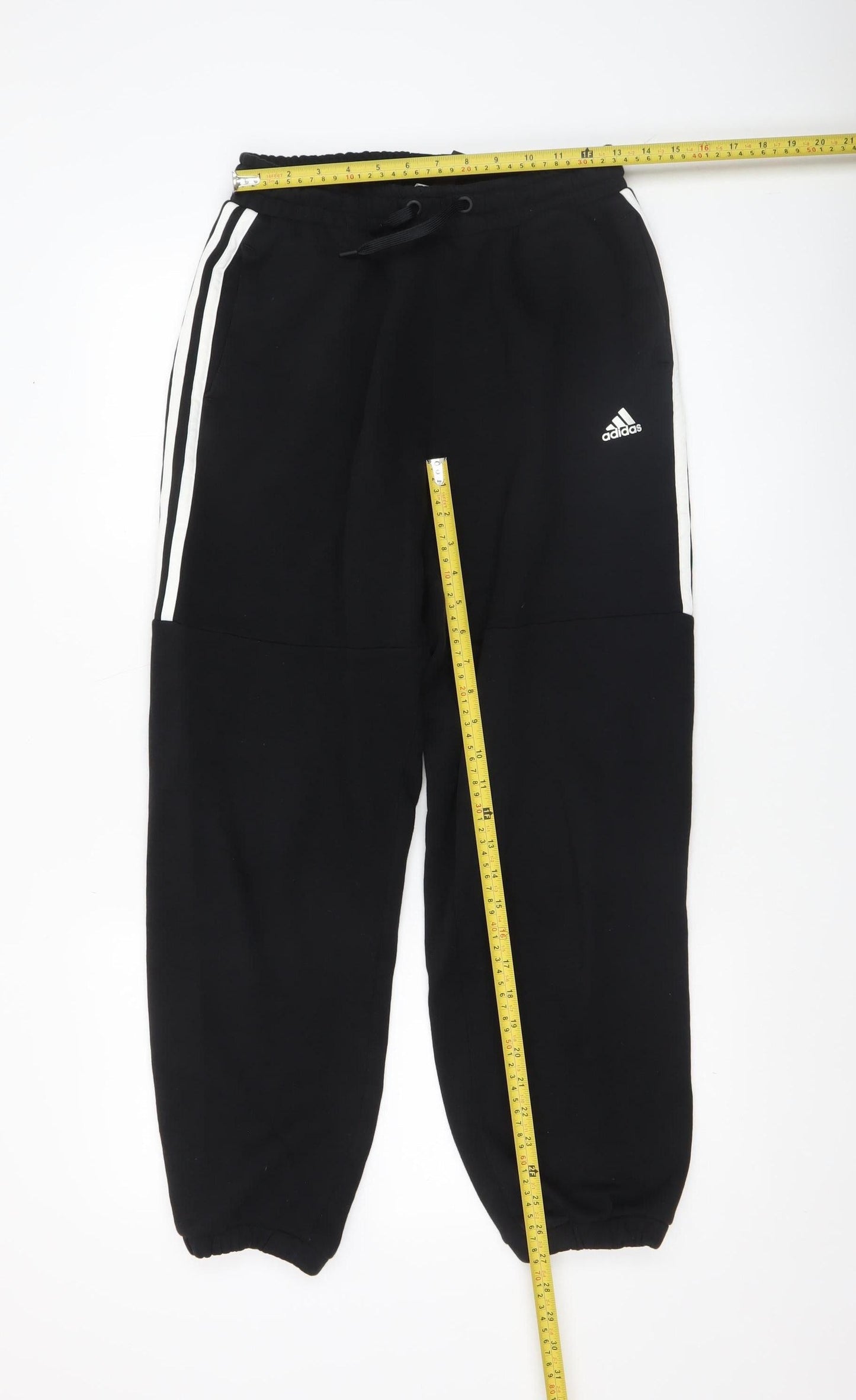 Adidas Women’s Black Jogger Trousers Size 12-14 Elastic Waist Fleece