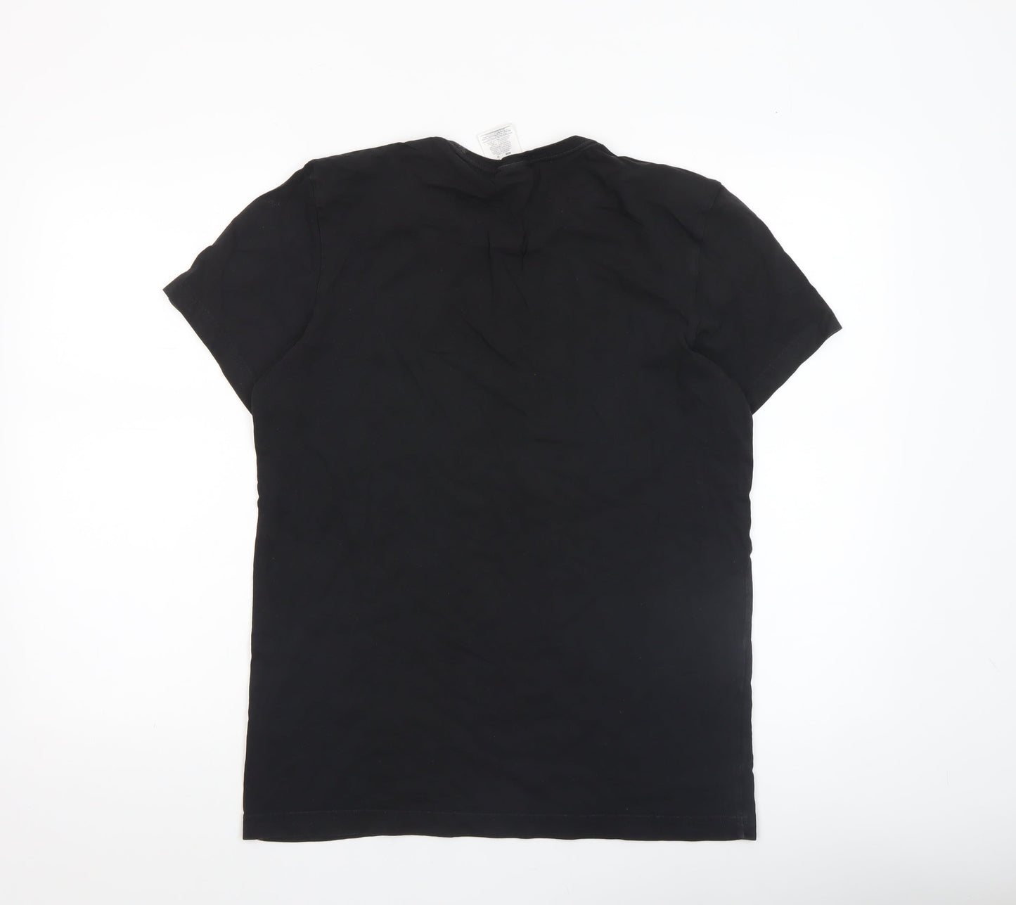 Adidas Men’s Black Cotton Short Sleeve Crew Neck Sports T-Shirt M