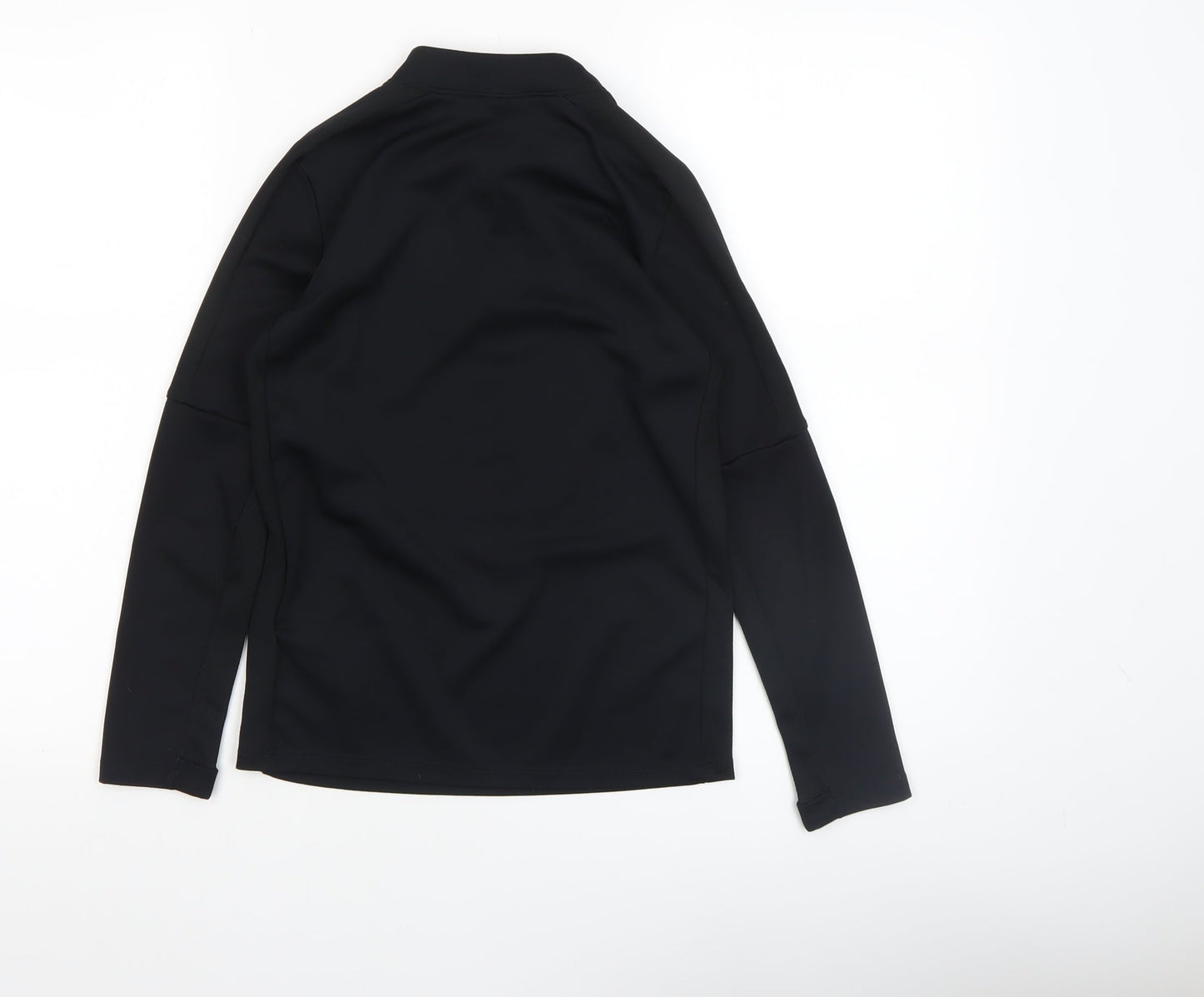 Nike Boys Black Dri-FIT Long Sleeve 1/4 Zip Training Top Size 8 Years