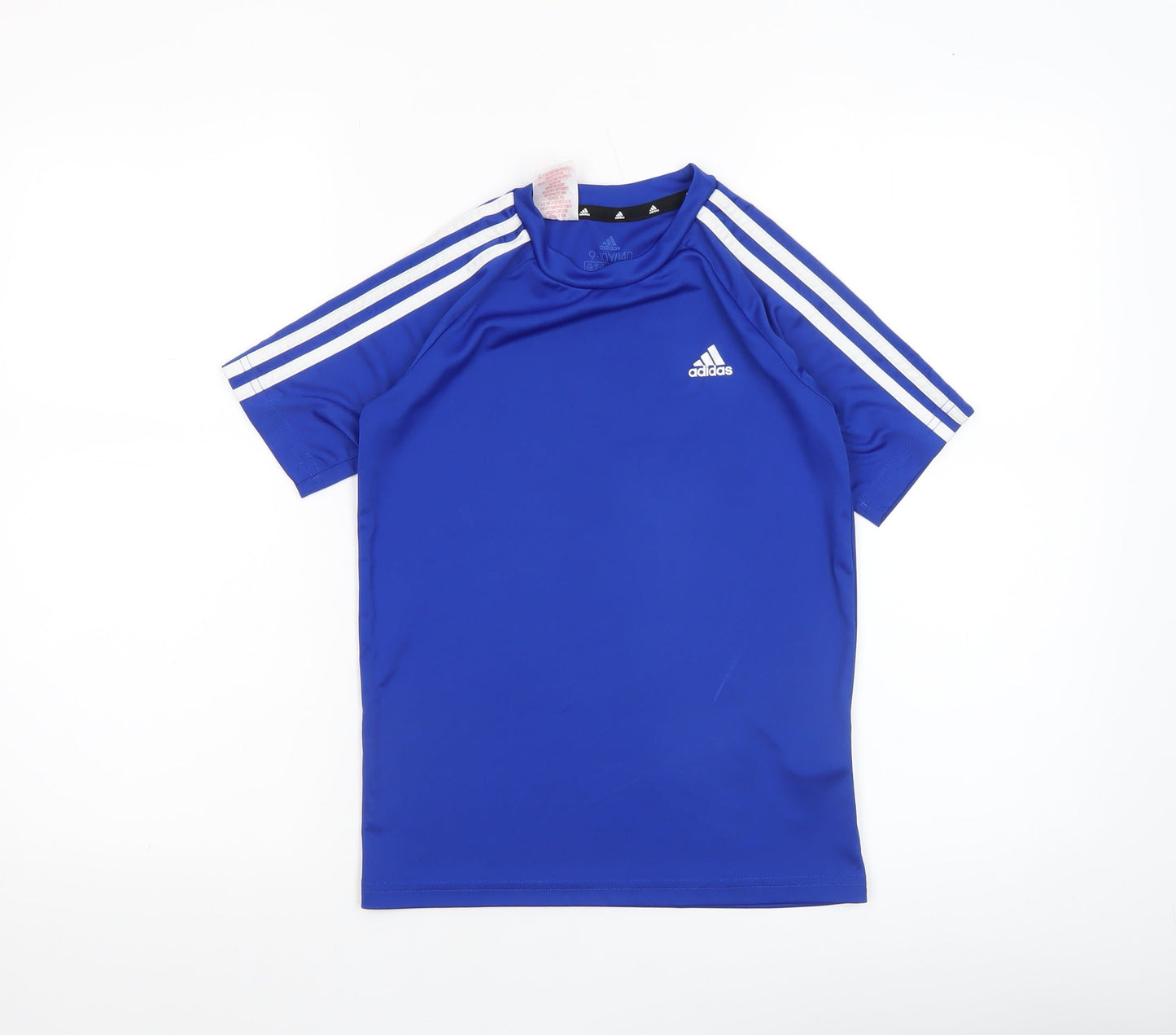 Adidas Boys Blue 9-10 Years Football Training T-Shirt