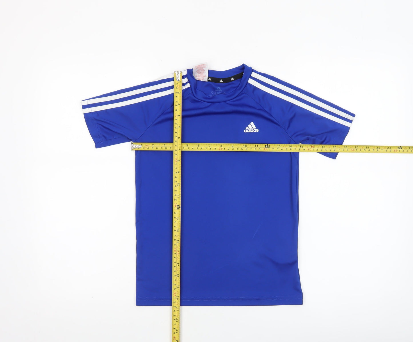 Adidas Boys Blue 9-10 Years Football Training T-Shirt