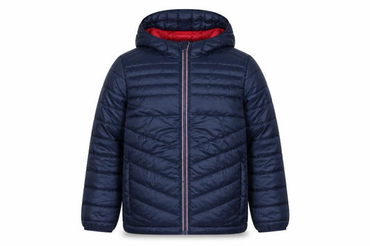 Jack & Jones Boys Blue Hooded Puffer Jacket Size 12 Years