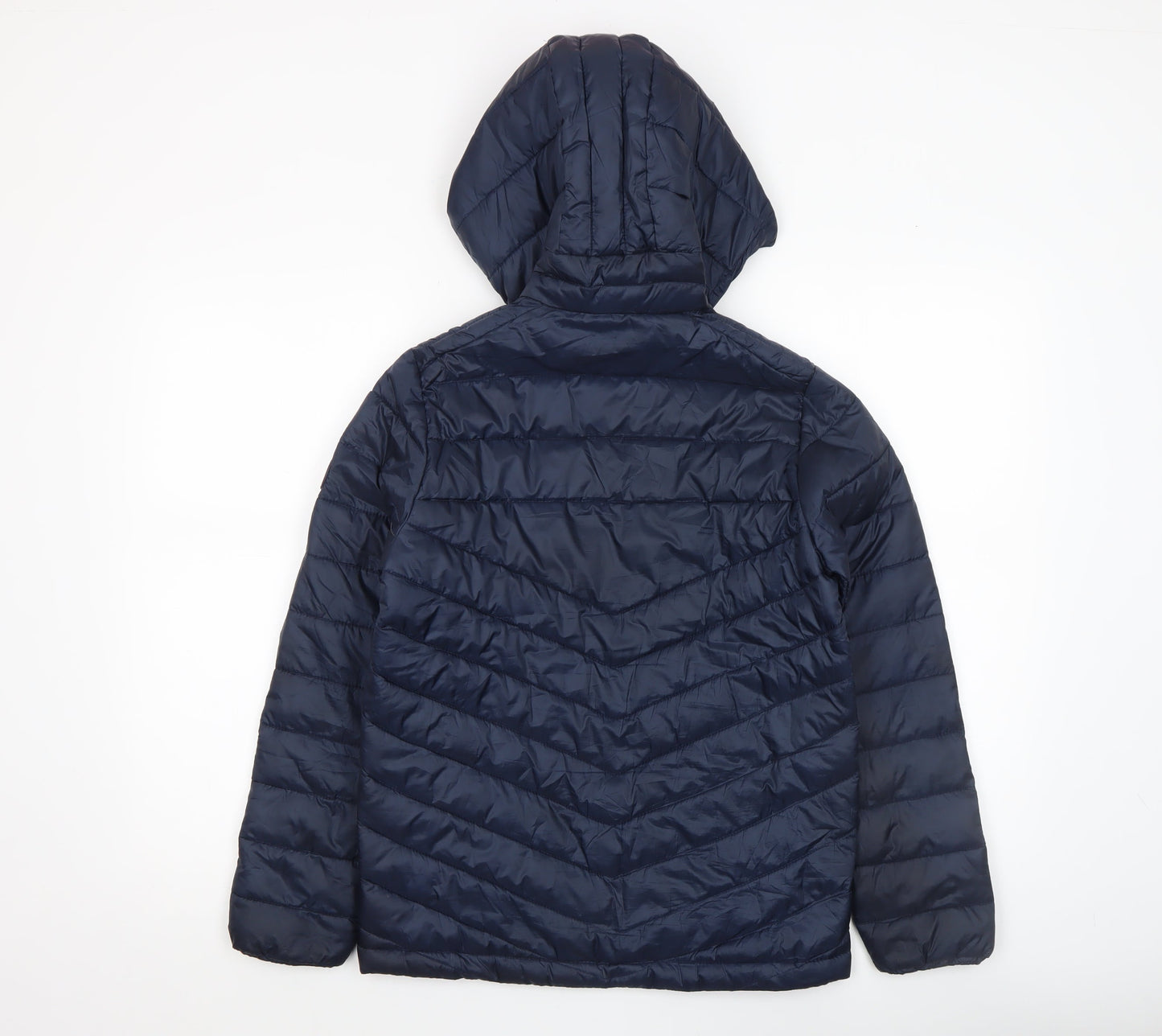 Jack & Jones Boys Blue Hooded Puffer Jacket Size 12 Years