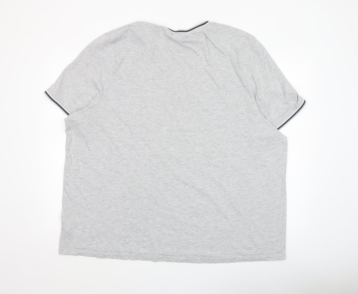 Slazenger Mens Grey 4XL Short Sleeve Crew Neck T-Shirt