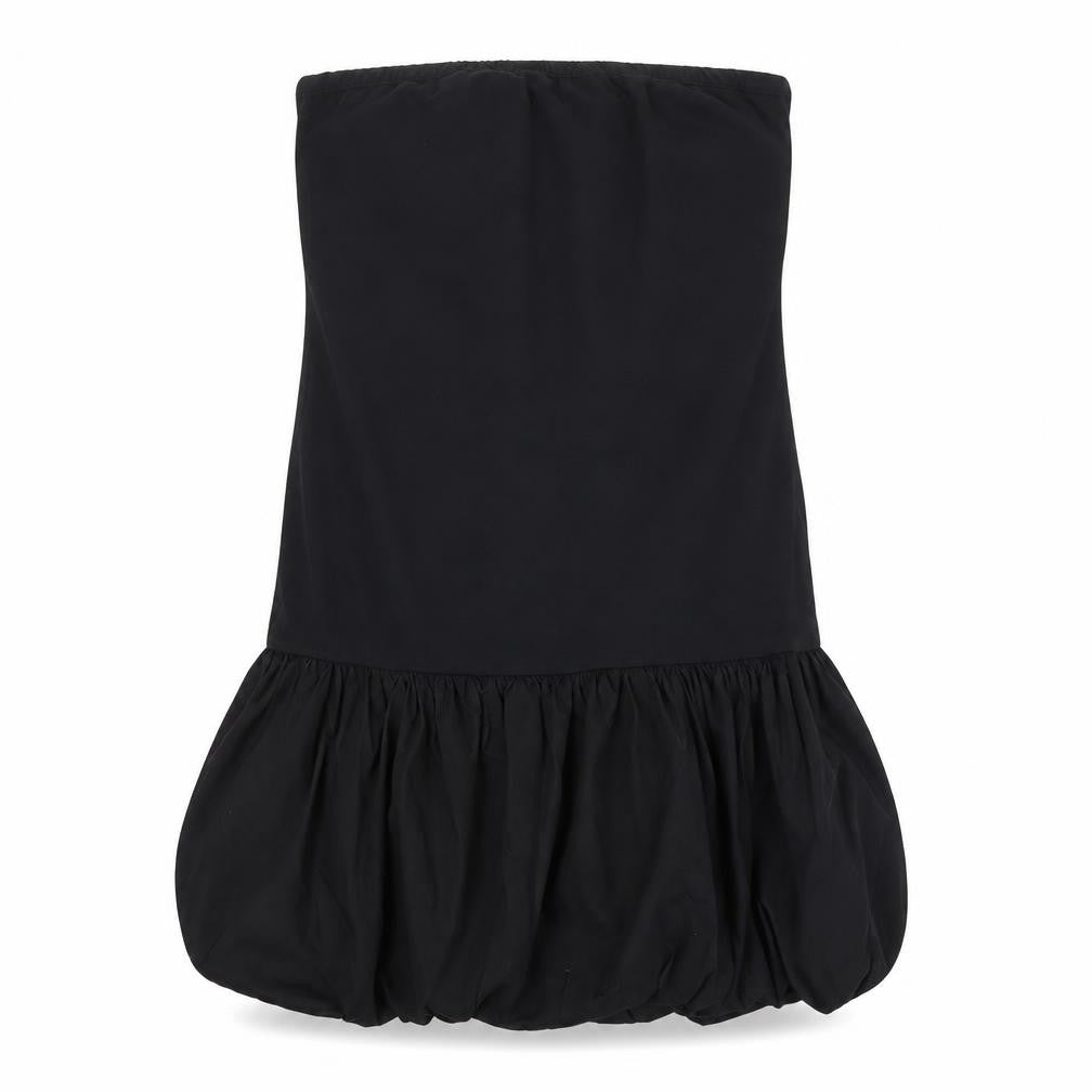 Collusion Women's Black Strapless Ruffle Hem Bodycon Dress Size 8-10