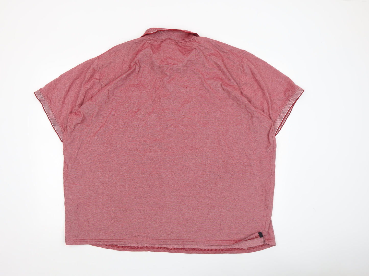 Pre End Mens Red 6XL Cotton Blend Short Sleeve Polo Shirt