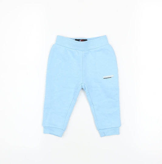 McKenzie Blue Jogger Trousers 6-9 Months Unisex Baby Lightweight Cotton